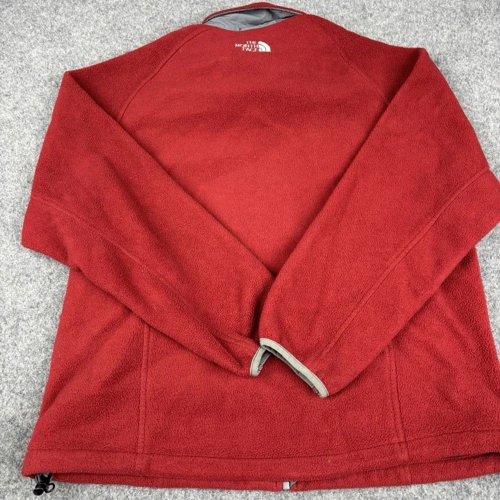 The North Face Jacket Mens Xl Polartec‎ Fleece Red Full Zip Outdoor Coat Casual